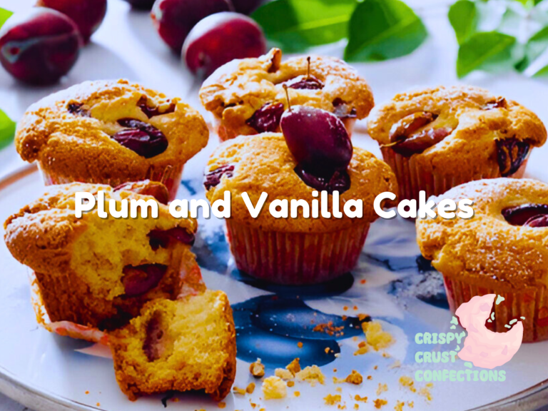 Plum and Vanilla Cakes