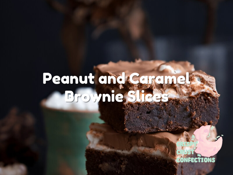 Peanut and Caramel Brownie Slices