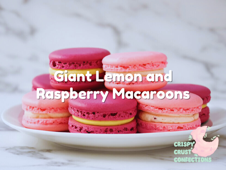 Giant Lemon and Raspberry Macaroons