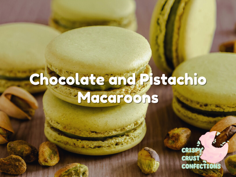 Chocolate and Pistachio Macaroons
