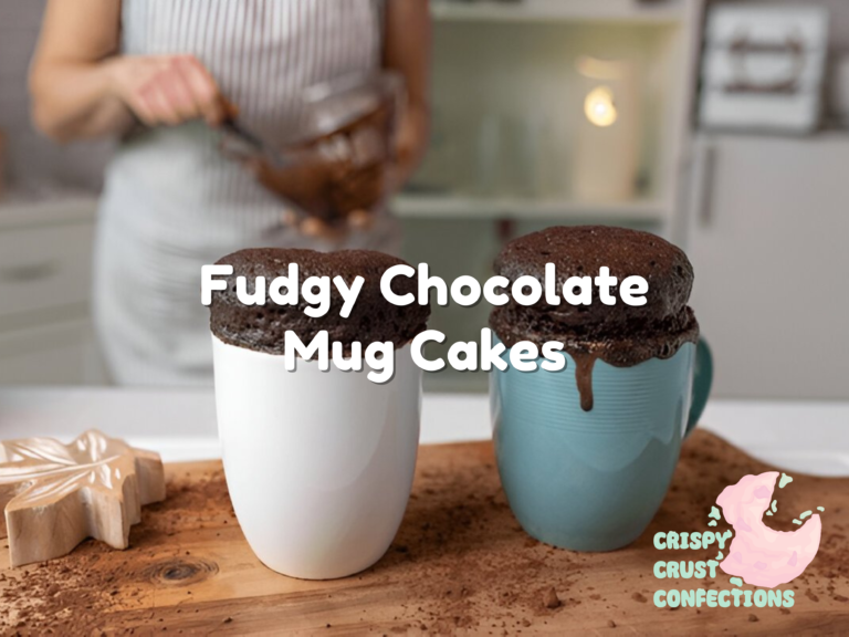 Fudgy Chocolate Mug Cakes